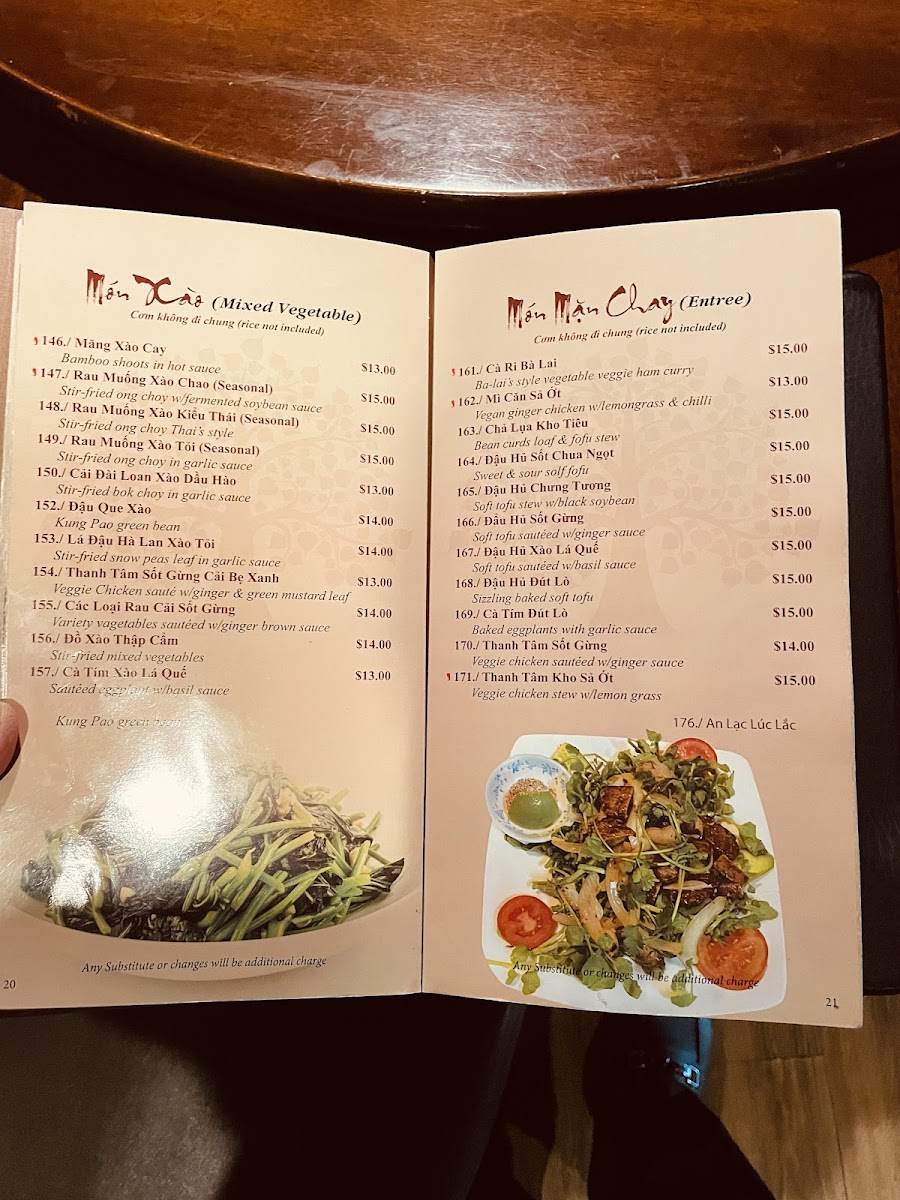 Bồ Đề Tịnh Tâm Chay Menu - Image 2