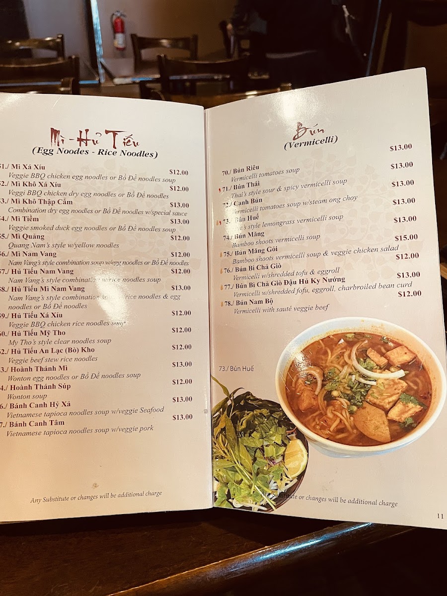 Bồ Đề Tịnh Tâm Chay Menu - Image 4