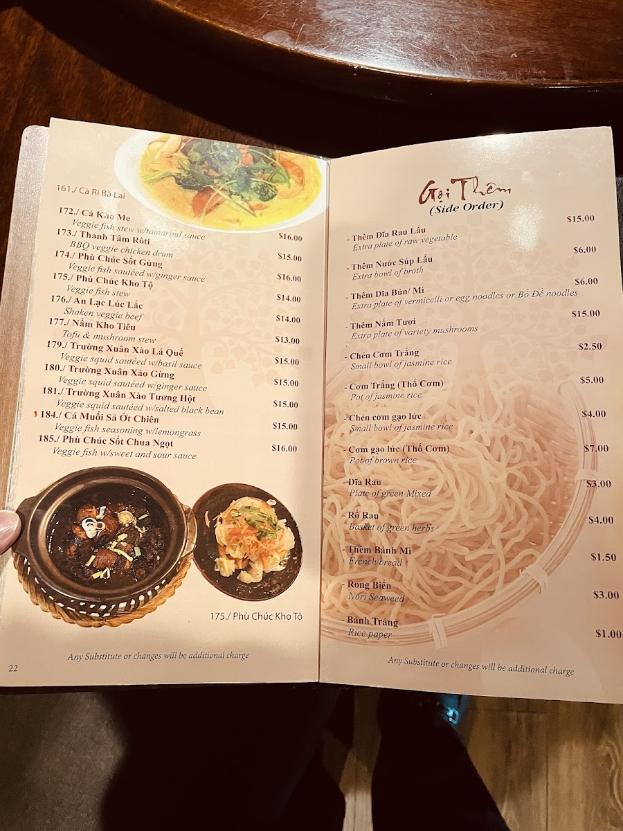 Bồ Đề Tịnh Tâm Chay Menu - Image 6